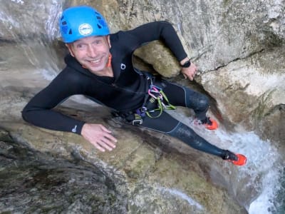 Canyoning-Einführung in der Angon-Schlucht, Annecy-See
