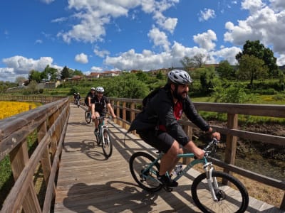 Mountain Biking on the Ecovia do Arda in the Arouca Geopark near Porto