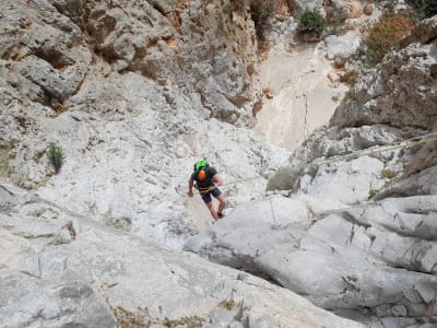Abstieg durch die Seitan-Limania-Schlucht bei Chania, Kreta