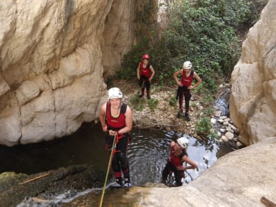 Canyoning in the Río Cosco in Xixona, near Alicante
