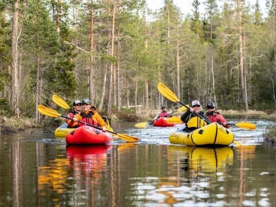 Excursion en eaux vives en packrafting à Sälen