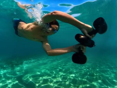 Seabob Snorkelling on Cap d'Antibes from La Garoupe Bay