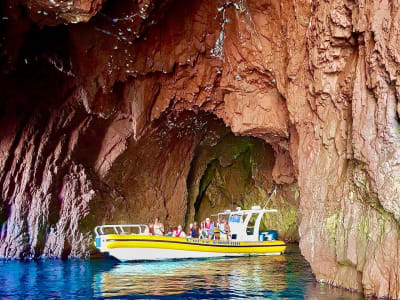 Excursión en barco a las calas de Piana y Capo Rosso desde Oporto, Córcega