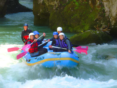 Rafting in den Sarine-Schluchten ab Château d'Oex bei Montreux