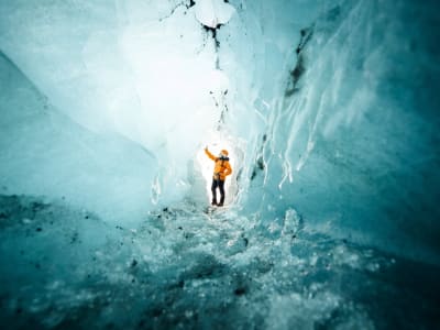 Excursion de spéléologie dans les grottes de glace du glacier Vatnajökull