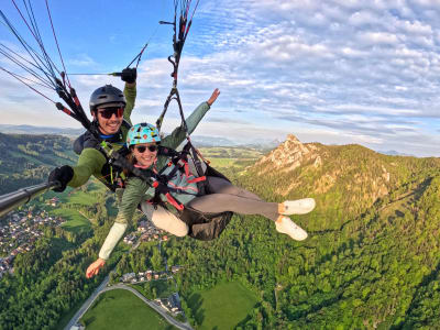 Baptême de parapente à Salzbourg depuis le sommet du Gaisberg