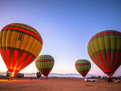 Vol en Montgolfière au-dessus du désert des Jbilets, Marrakech