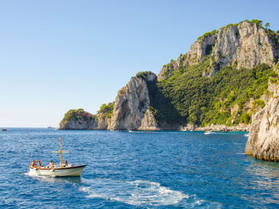 Private Cruise to Capri and the Amalfi Coast, departing between Positano and Cetera
