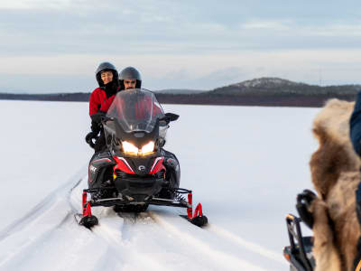 Excursion en motoneige avec Fika à Mörön près de Luleå