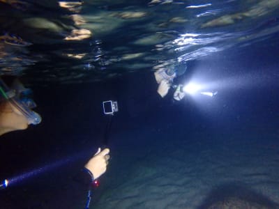 Snorkel nocturno en Lloret de Mar desde la playa de Fenals