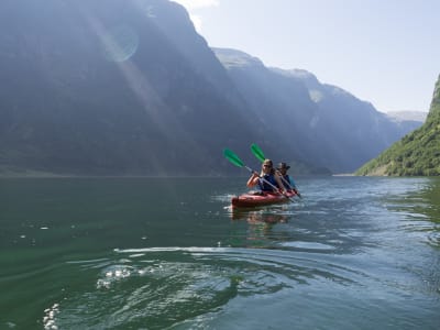 Geführte Seekajaktour auf dem Nærøyfjord in Voss