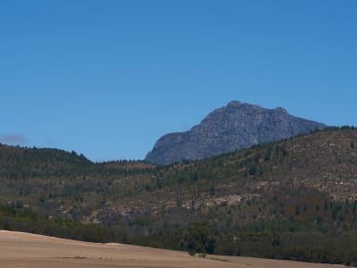 Tandem-Gleitschirmflug über dem Berg Louzan, in der Nähe von Coimbra