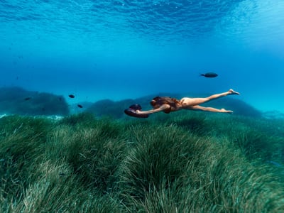 Snorkeling avec scooter sous-marin au Marin, Martinique