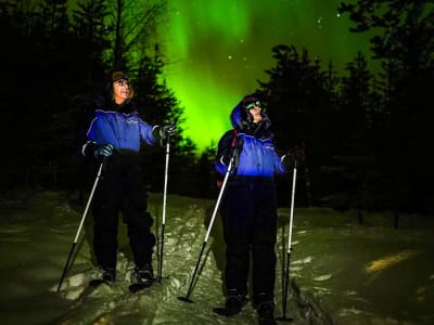 Excursion guidée à ski aux aurores boréales depuis Rovaniemi