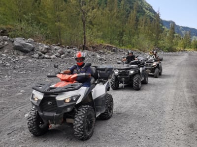 Guided Quad Bike Excursion at the Rivière des Remparts, Reunion Island