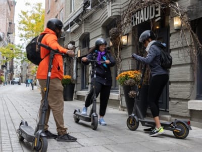 Guided Electric Scooter Tour at Sunset in Quebec City