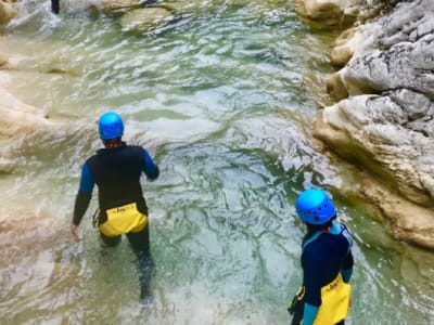 Canyon La Clue de Saint Auban down the Estéron river, France