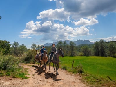 Guided Hiking and Horseback Riding Tour in Montserrat from Barcelona