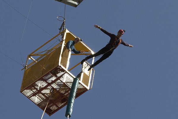 The highest Bungee Jump and Slingshot in Spain in Lloret de Mar, Costa Brava