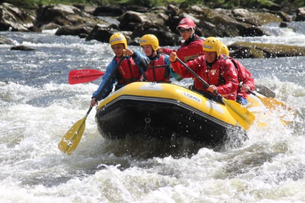White Water Rafting on the River Tay from Aberfeldy, near Edinburgh