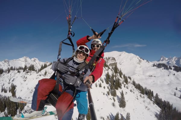 Paragliding in Le Grand-Bornand, Massif des Aravis