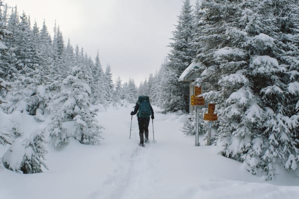 Schneeschuhwandern in Gaspesie