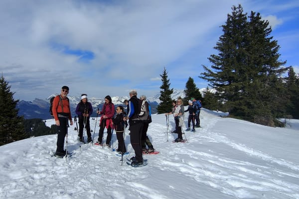 Schneeschuhwandern in Genf