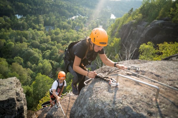 Via Ferrata in Laurentians