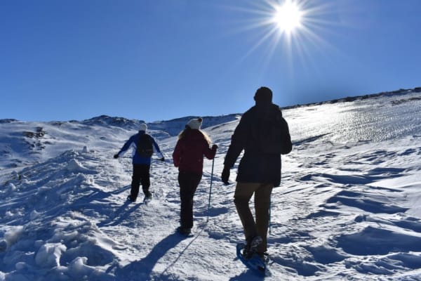 Schneeschuhwandern in Sierra Nevada
