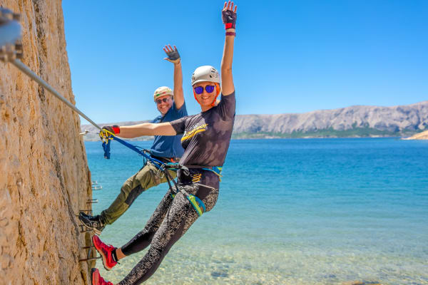 Guided Kayak and ‘Life on Mars’ Via Ferrata Excursion from Ručica beach near Novalja