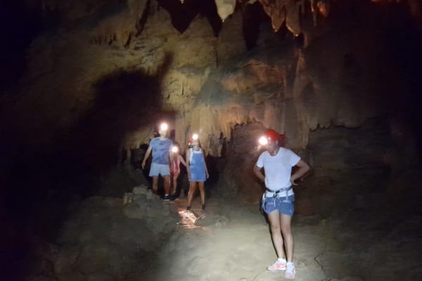 Caving discovery in the Saint-Guilhem-le-Désert mountains, near Montpellier