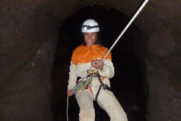 Caving in Mount Etna