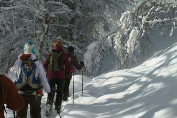 Schneeschuhwanderung in Les Menuires, Vallée des Belleville