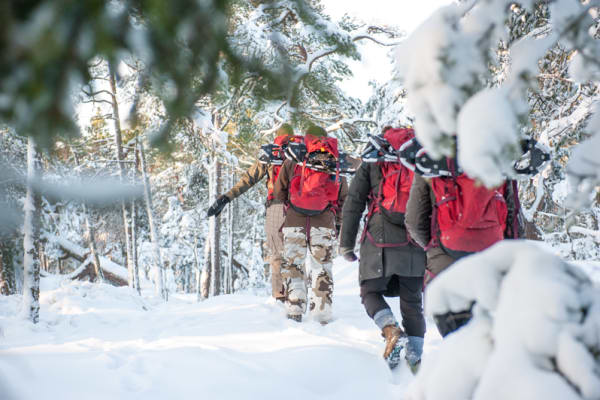 Schneeschuhwandern in Stockholm