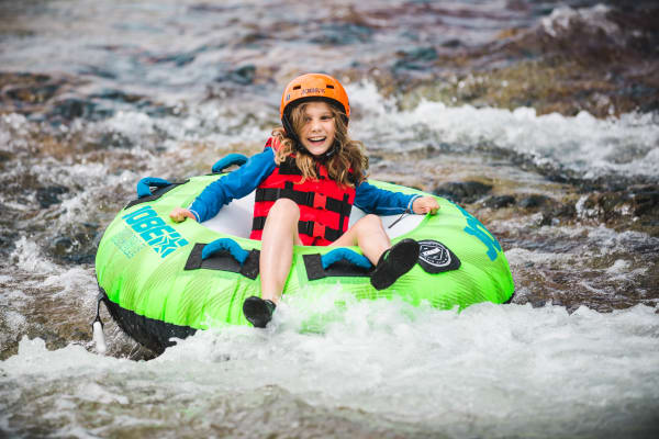 Tubing down the Lergue in Ceyras, near Montpellier
