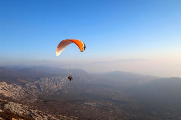 Paragliding in Tribalj