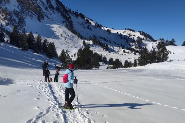 Raquettes à neige à Baqueira