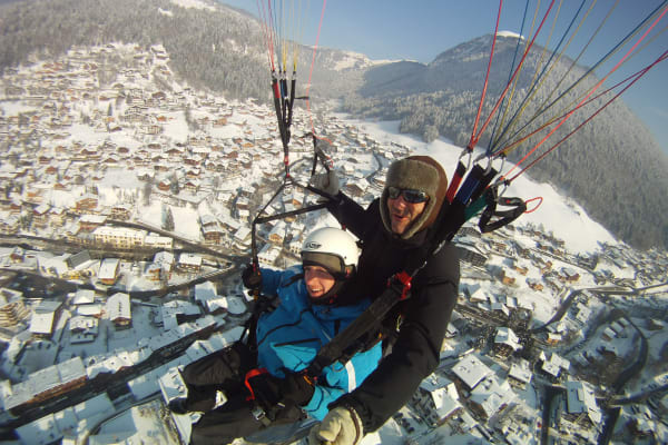 Tandem Paragliding Flight in Morzine, Portes du Soleil