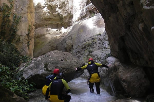 Baranco del Infierno canyon near the Gorges of Sort