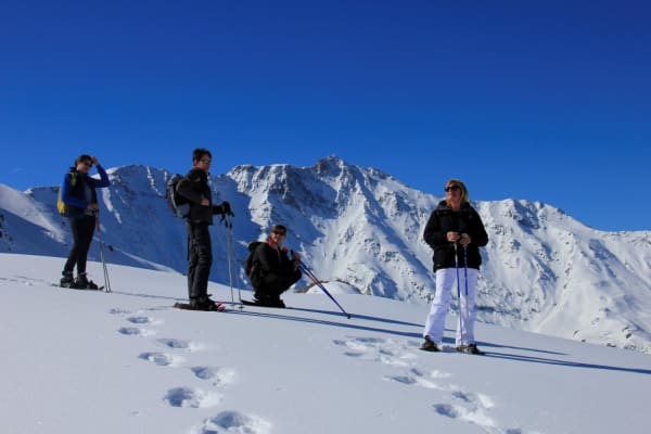 Schneeschuhwandern in Les Arcs, Paradiski