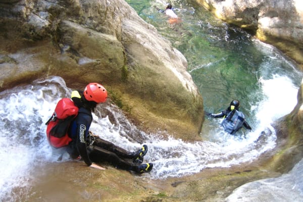 Canyoning on Rio Barbaira, Rocchetta Nervina, Liguria