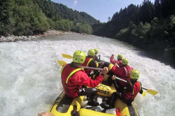 Wildwasser-Rafting auf der Salzach