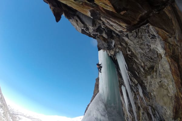 Escalade sur glace à Aosta