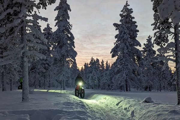 Fat bike à Saariselkä