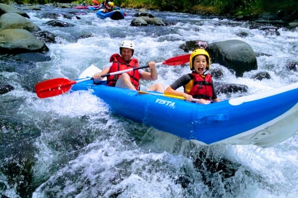 Canoe Rafting on the Rivière des Marsouins in Saint-Benoît, Reunion Island