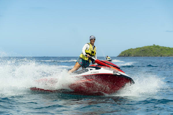 Jet Skiing in Le Marin