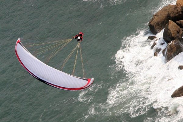 Tandem Paragliding flight from Sopelana, Biscay