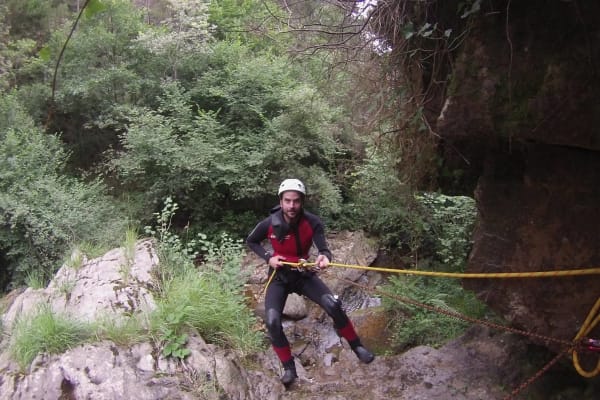 Canyoning excursion in Rio Navedo near Potes