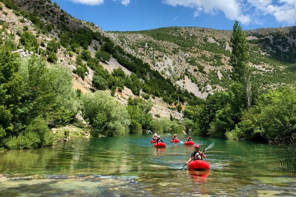 Packrafting down Zrmanja River from Kaštel Žegarski