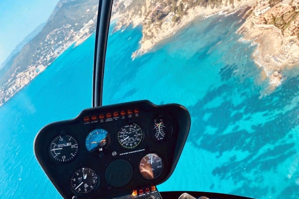 Hubschrauberflug in Palma de Mallorca